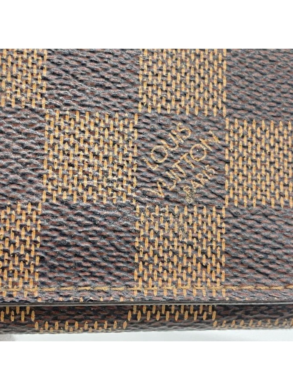 Louis Vuitton Card Case Damier Business Holder Ebene